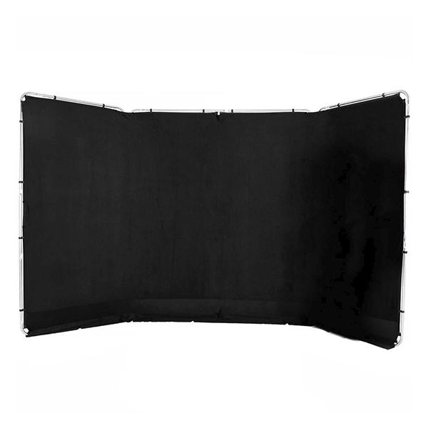 Lastolite fondo panormico 4x2.35m negro con marco de aluminio - 