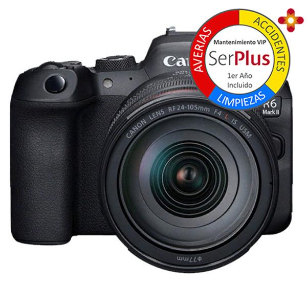 Canon Cámara EOS R6 Mark II V5 + RF 24-105mm f4 - Oferta válida hasta el 15/10/23
