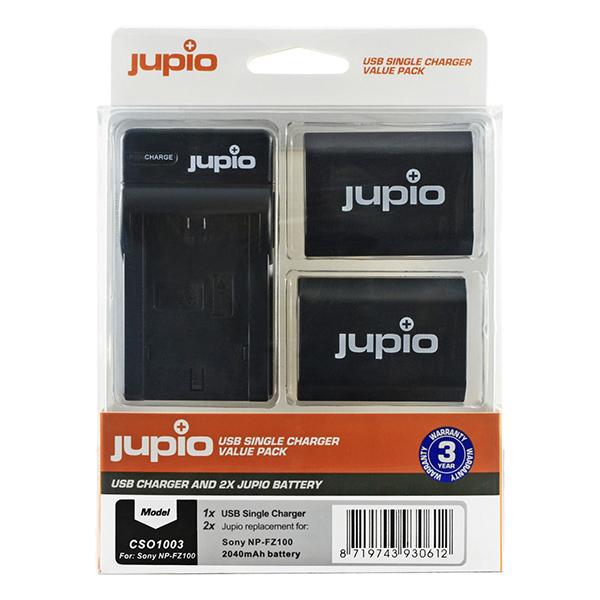 Jupio Cargador Kit: 2 Batera FZ-100 USB duo