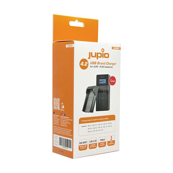 Jupio Cargador USB Canon 3.6v a 4.2v - 
