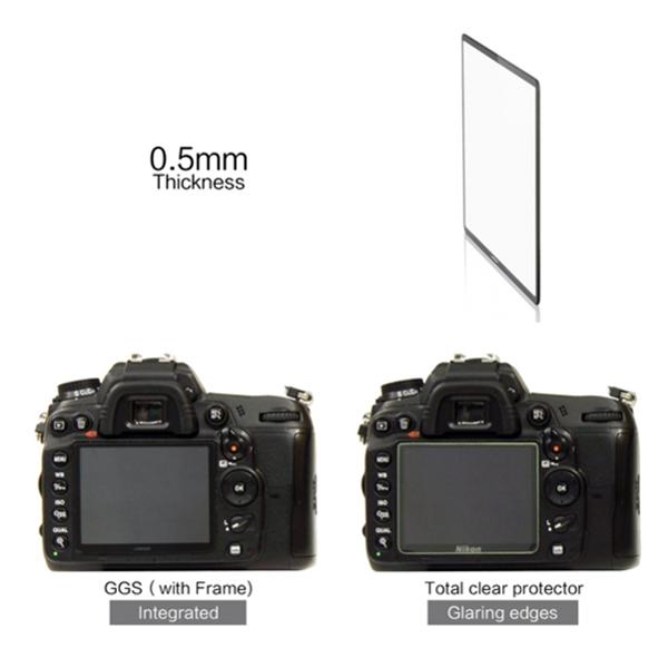 GGS Larmor Protector Cristal 0.5mm LCD Canon 700D sin Pegamento