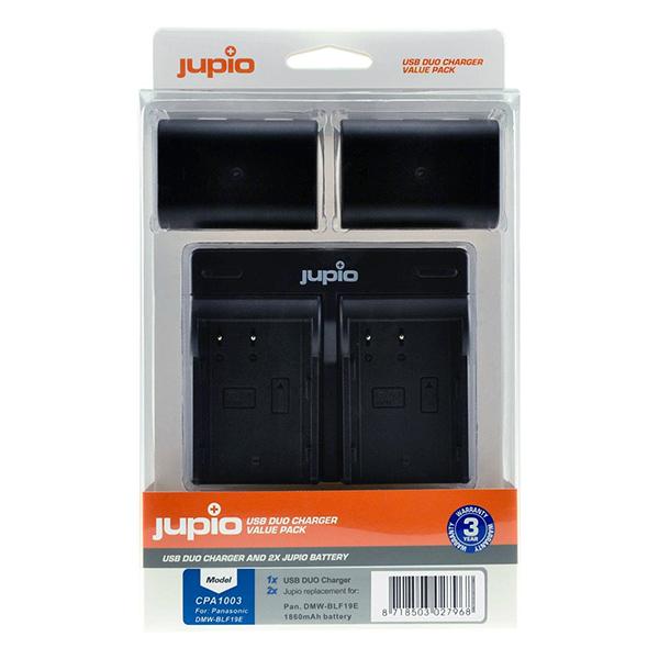 Jupio Cargador Kit : 2 Batera  DMW19E USB Duo