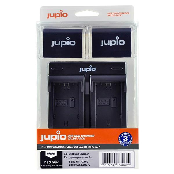 Jupio Cargador Kit : 2 Batera  NP-FZ100 USB Duo - 