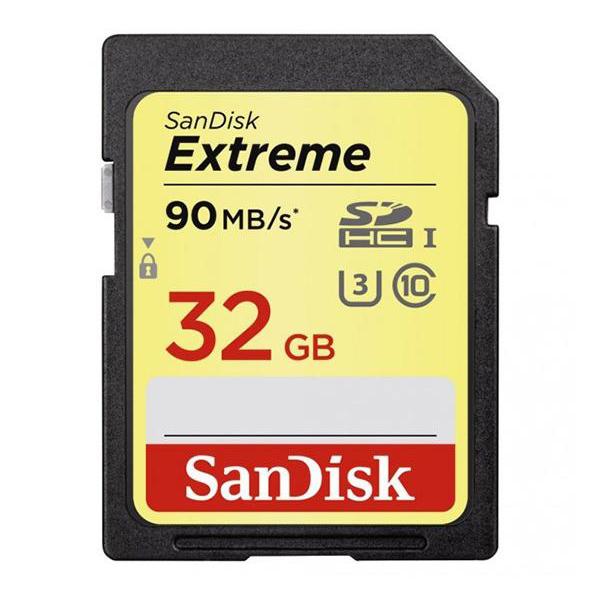 Sandisk SD Extreme  32GB 100MB/s HC Clase 10 - V3 U3