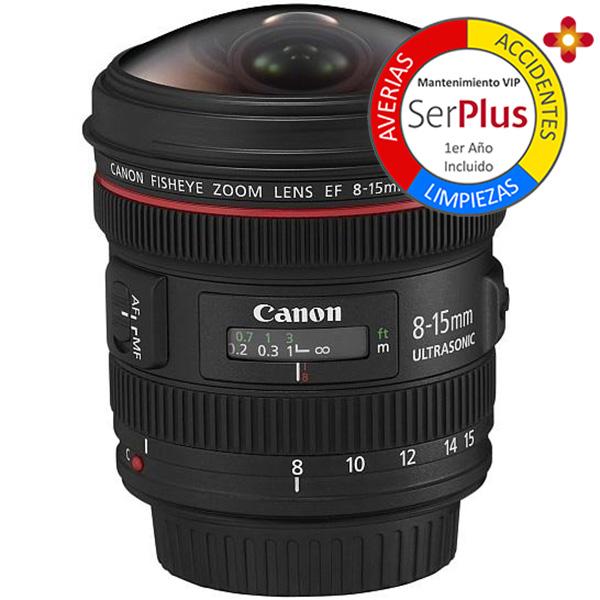 Canon Objetivo EF Zoom   8-15mm f4 L Ojo de Pez