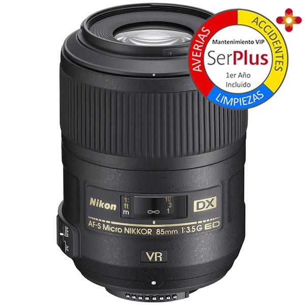 Nikon Objetivo DX  85mm G f3.5 Micro AF-S VR  ED
