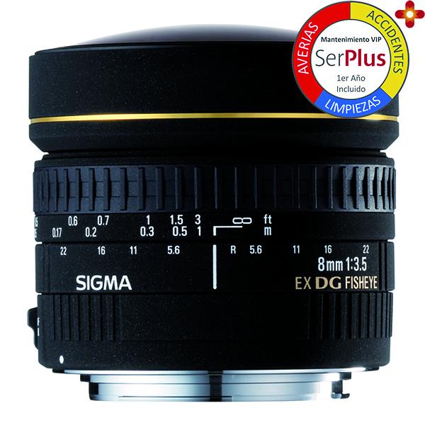 Sigma Objetivo DG   8mm f3.5 EX Ojo de Pez circular Canon