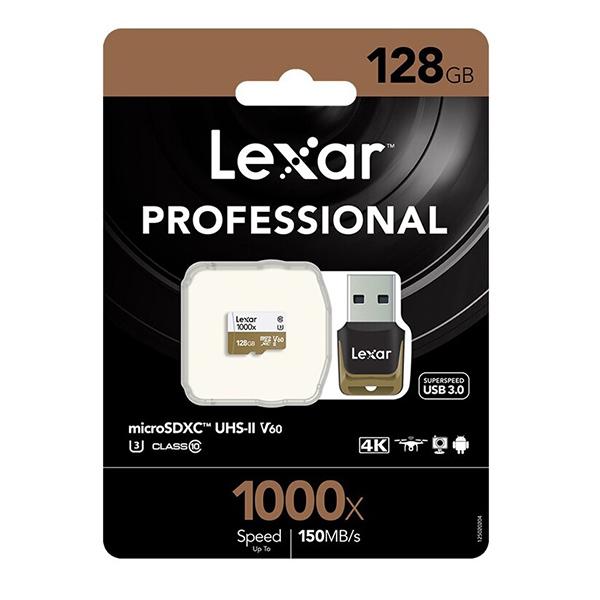 Lexar Micro SDXC 128GB 1000x UHSII con lector USB3.0