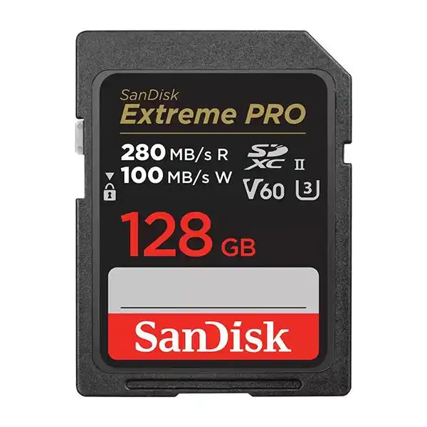 Sandisk SDXC Extreme Pro 128GB UHS-II V60 280 MB/s - 