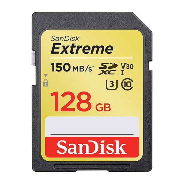Sandisk SDXC Extreme 128GB 150MB/s C10 V30 U3 - 