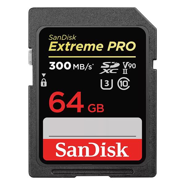 Sandisk SDXC Extreme Pro  64GB UHS-II V90 300/260 MB/s